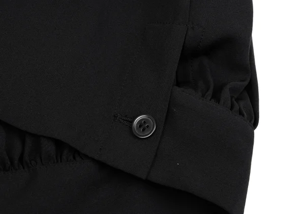 Yohji Yamamoto NOIR Back Gather Silk Blouson K-162330_010