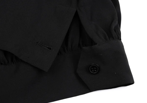 Yohji Yamamoto NOIR Back Gather Silk Blouson K-162330_011
