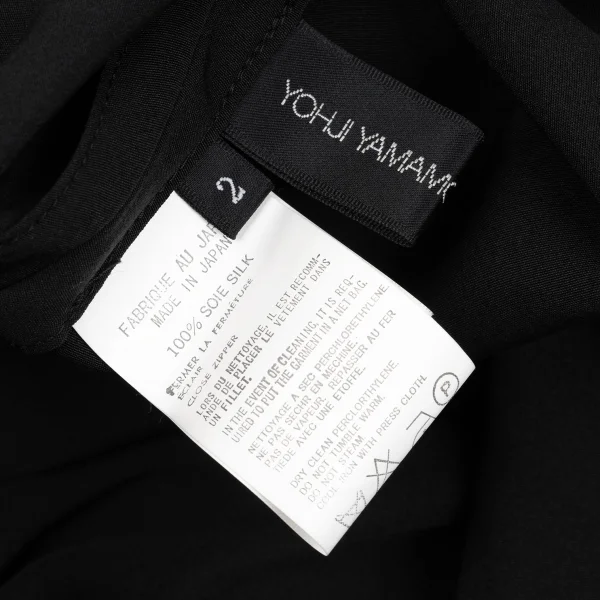 Yohji Yamamoto NOIR Back Gather Silk Blouson K-162330_015