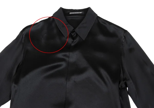 Yohji Yamamoto NOIR Silk Rib Design Snap Shirt K-162331_003