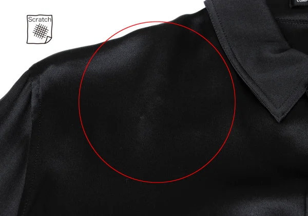 Yohji Yamamoto NOIR Silk Rib Design Snap Shirt K-162331_004