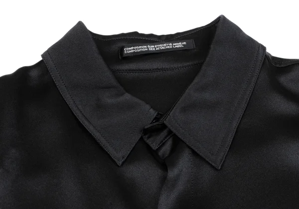 Yohji Yamamoto NOIR Silk Rib Design Snap Shirt K-162331_005