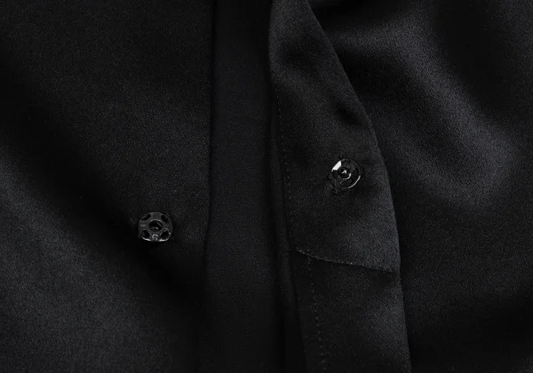 Yohji Yamamoto NOIR Silk Rib Design Snap Shirt K-162331_010