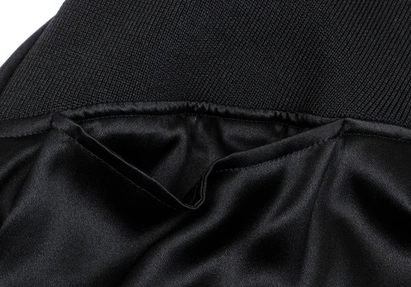 Yohji Yamamoto NOIR Silk Ribbed Asymmetry Skirt K-162332_004