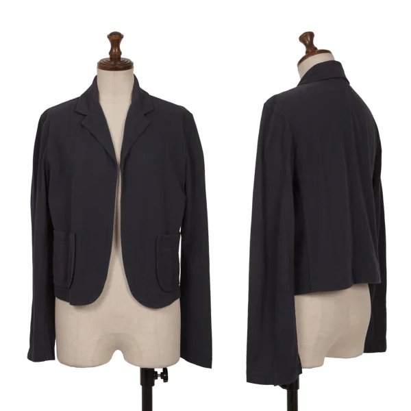 tricot COMME des GARCONS Patch Pocket Buttonless Jacket Navy S K-162337_001