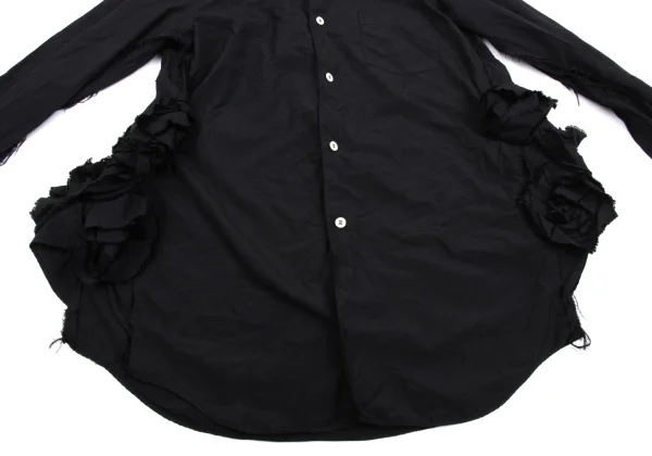 COMME des GARCONS Cut Off Side Corsage Long Sleeve Shirt K-162340_010