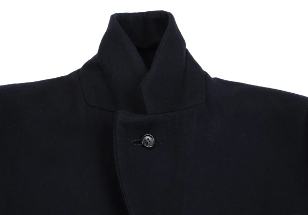 COMME des GARCONS Cut Off Melton Wool Velour Switching Jacket K-162344_005