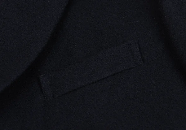COMME des GARCONS Cut Off Melton Wool Velour Switching Jacket K-162344_006