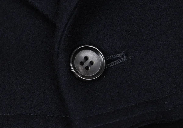 COMME des GARCONS Cut Off Melton Wool Velour Switching Jacket K-162344_007