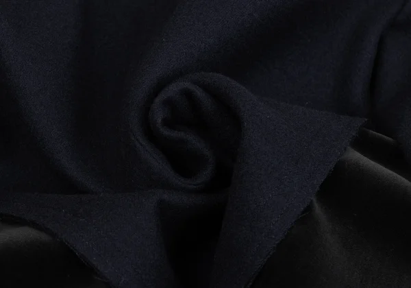 COMME des GARCONS Cut Off Melton Wool Velour Switching Jacket K-162344_017