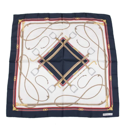 CELINE Reins Printed Scarf