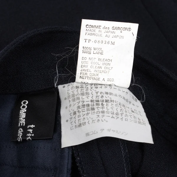 tricot COMME des GARCONS Wool Side Belt Half Wrap Design Pants K-162346_014