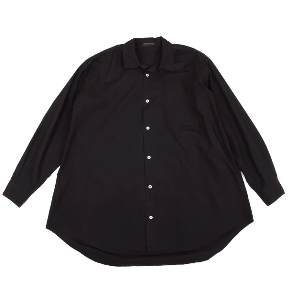 Y's for men Dyed Cotton Open Collar Shirt Brown M-L K-162351_001