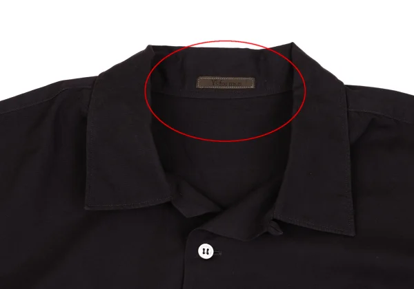 Y's for men Dyed Cotton Open Collar Shirt K-162351_003