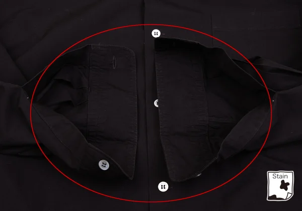 Y's for men Dyed Cotton Open Collar Shirt K-162351_010
