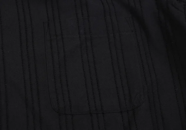 Y's for men Cotton Wool Stitched Stripe Open Collar Shirt K-162352_008