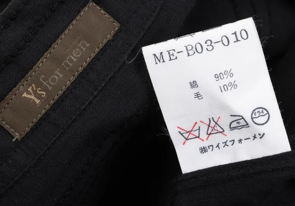 Y's for men Cotton Wool Stitched Stripe Open Collar Shirt K-162352_020