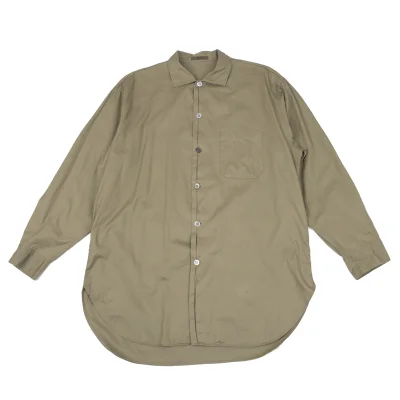 Y's for men Cotton Front Pleated Shirt
