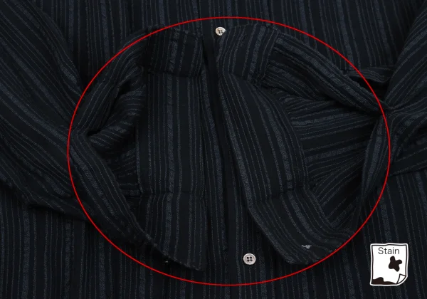 Y's for men Rayon Cotton Striped Band Collar Shirt K-162355_009