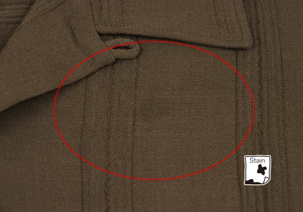 Y's for men Wool Striped Open Collar Shirt K-162356_004