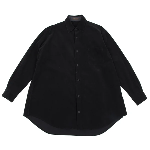 Y's for men Cotton Corduroy Shirt Black M-L K-162357_001