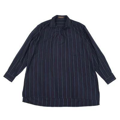 Y's for men Rayon Striped Skipper Pullover Shirt