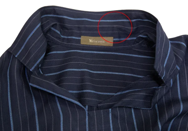 Y's for men Rayon Striped Skipper Pullover Shirt K-162358_006