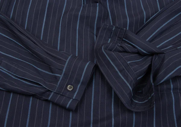 Y's for men Rayon Striped Skipper Pullover Shirt K-162358_010