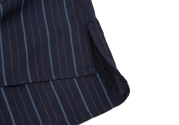 Y's for men Rayon Striped Skipper Pullover Shirt K-162358_012