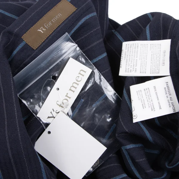 Y's for men Rayon Striped Skipper Pullover Shirt K-162358_017