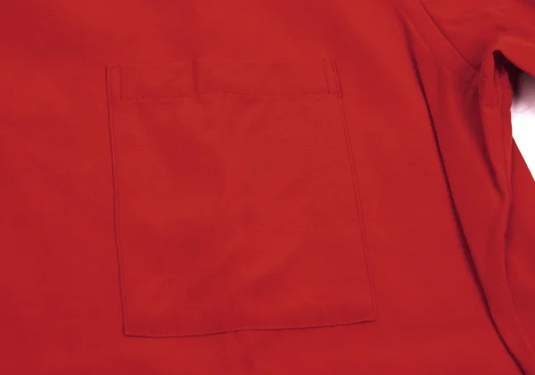 Yohji Yamamoto POUR HOMME Wool Open Collar Long Sleeve Shirt K-162360_006
