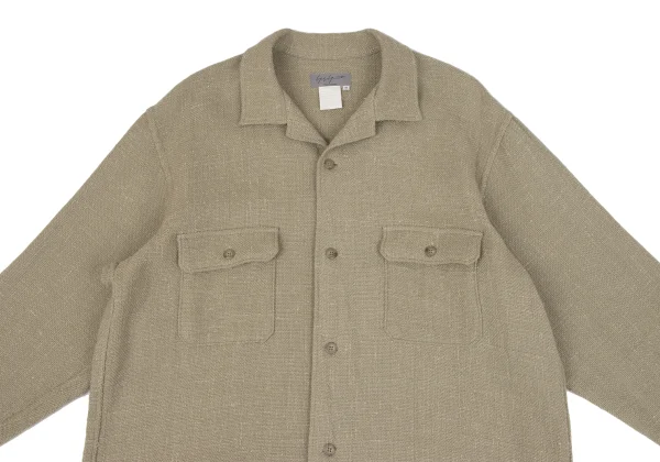 Yohji Yamamoto POUR HOMME Wool Tweed Flap Pocket Jacket K-162361_002