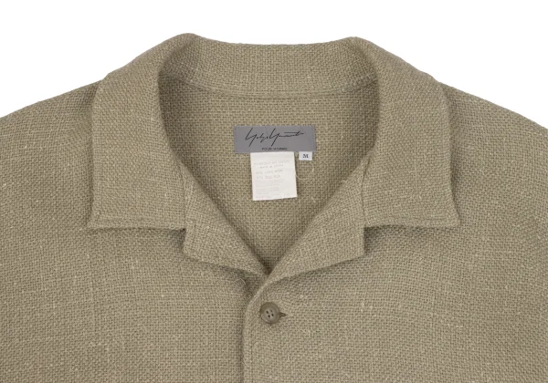 Yohji Yamamoto POUR HOMME Wool Tweed Flap Pocket Jacket K-162361_003