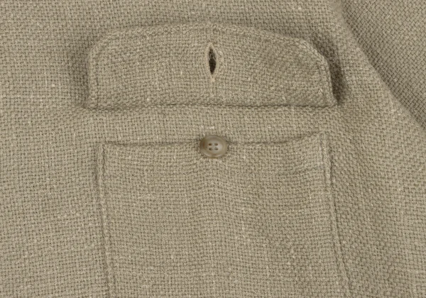 Yohji Yamamoto POUR HOMME Wool Tweed Flap Pocket Jacket K-162361_005