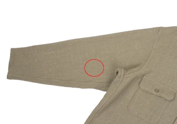 Yohji Yamamoto POUR HOMME Wool Tweed Flap Pocket Jacket K-162361_009