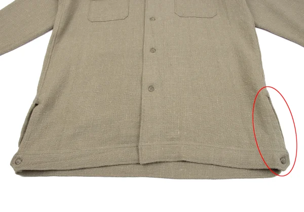 Yohji Yamamoto POUR HOMME Wool Tweed Flap Pocket Jacket K-162361_012