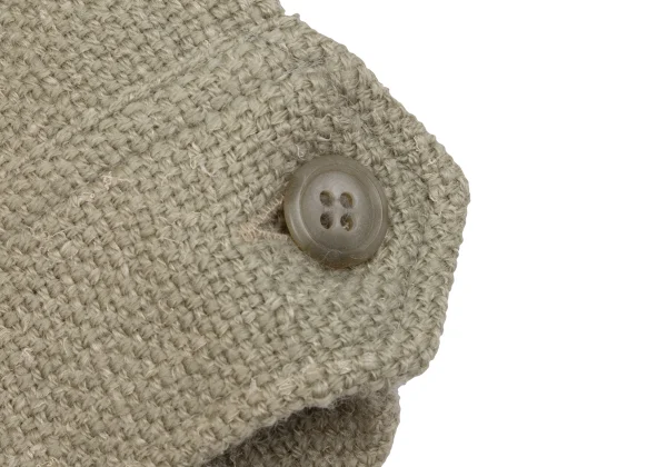 Yohji Yamamoto POUR HOMME Wool Tweed Flap Pocket Jacket K-162361_014