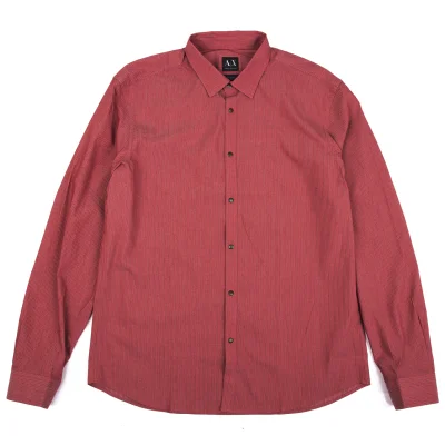ARMANI EXCHANGE Cotton Nylon Stretch Striped Shirt