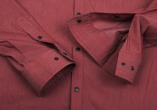 ARMANI EXCHANGE Cotton Nylon Stretch Striped Shirt K-162362_006
