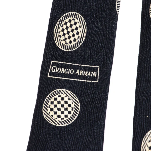 GIORGIO ARMANI Check Dot Printed Silk Tie K-162365_005