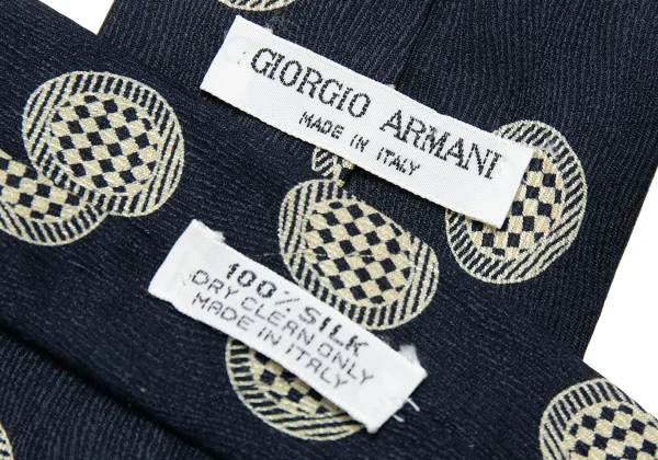 GIORGIO ARMANI Check Dot Printed Silk Tie K-162365_006