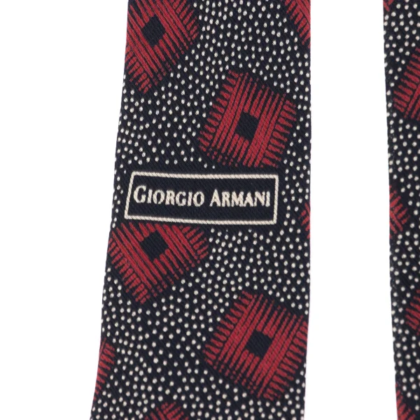 GIORGIO ARMANI Square Pin Dot Printed Silk Tie K-162367_005