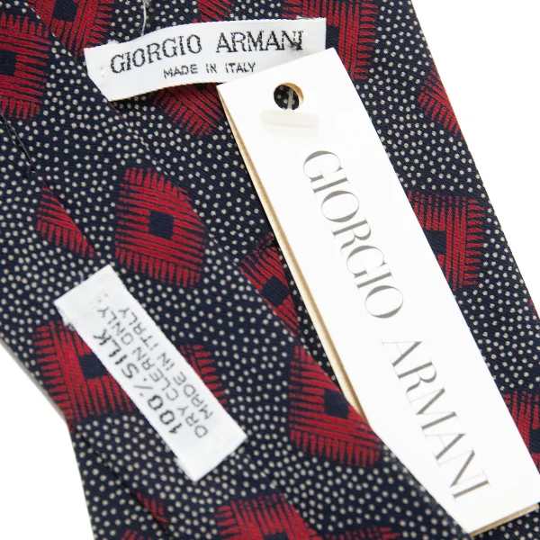 GIORGIO ARMANI Square Pin Dot Printed Silk Tie K-162367_006
