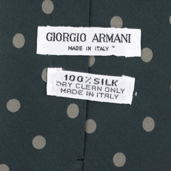 GIORGIO ARMANI Dot Switching Striped Double-ended Silk Tie K-162368_007