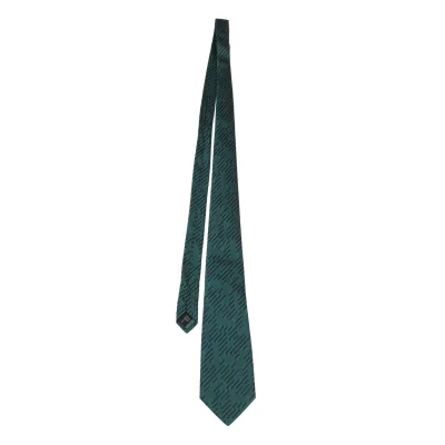 GIANNI VERSACE Geometric Jacquard Silk Tie