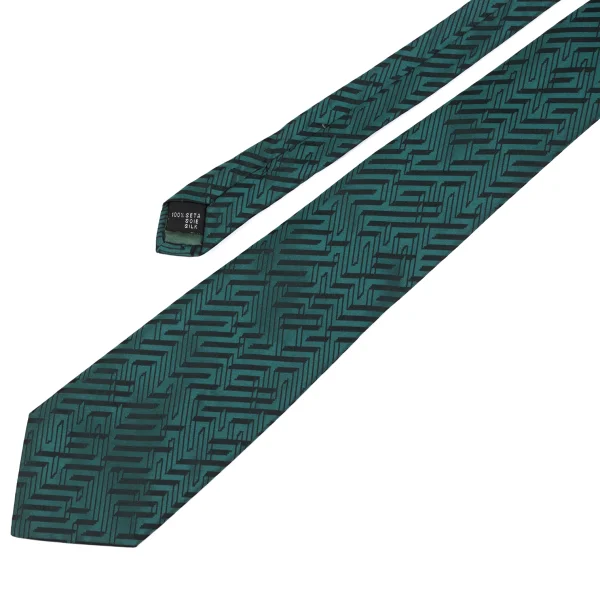 GIANNI VERSACE Geometric Jacquard Silk Tie K-162372_003