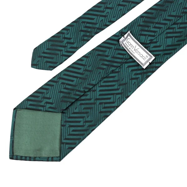 GIANNI VERSACE Geometric Jacquard Silk Tie K-162372_005
