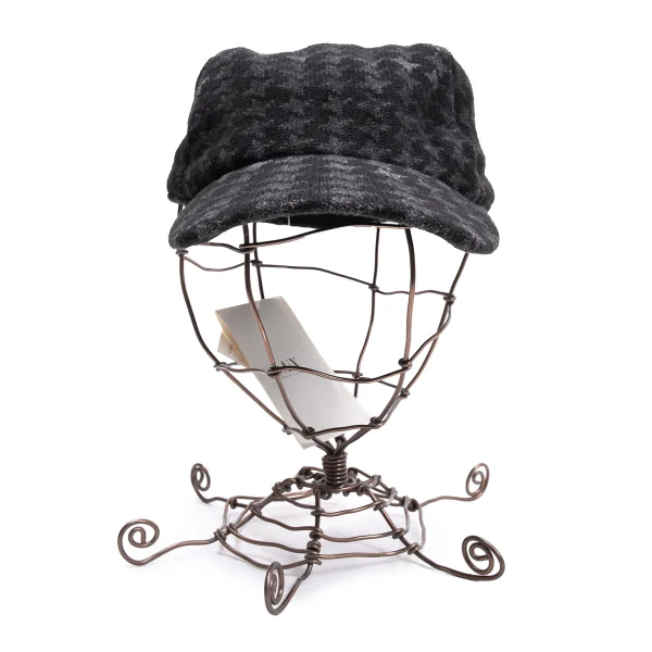 ARMANI EXCHANGE Cotton Wool Houndstooth Cap K-162373_002