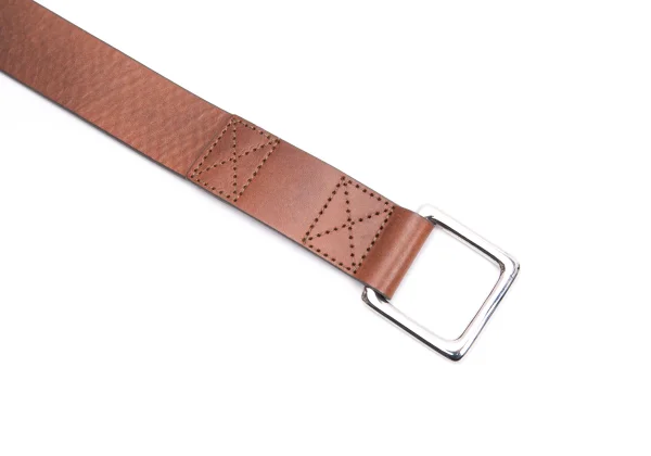 ARMANI EXCHANGE Double Buckle Leather Belt K-162374_004