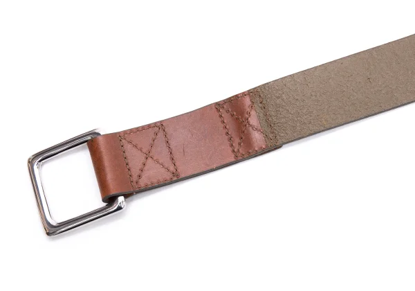 ARMANI EXCHANGE Double Buckle Leather Belt K-162374_007